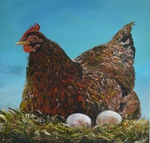 Öl auf Leinwand 60 x 60 cm
