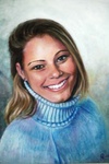 Ölportrait auf Leinwand 50 x 40 cm
